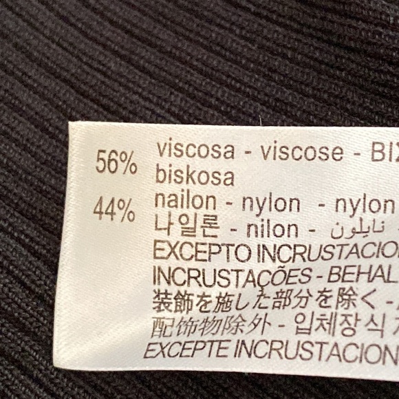 NWT Zara Black Knit Golden Brooch Top. Size L. - Picture 9 of 10